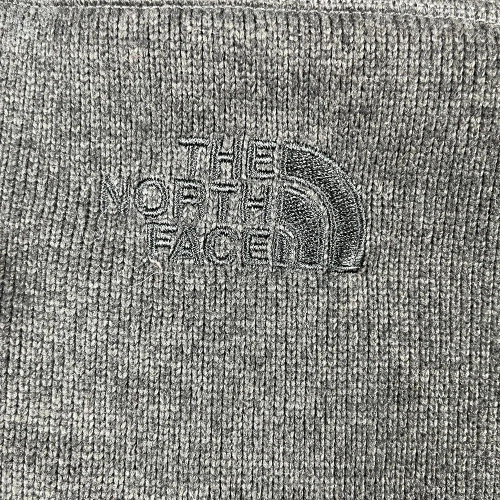 The North Face Fleece Pullover Mens L Gray Gordon Lyons Quarter Zip Sherpa Lined